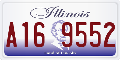 IL license plate A169552