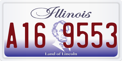 IL license plate A169553