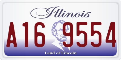 IL license plate A169554