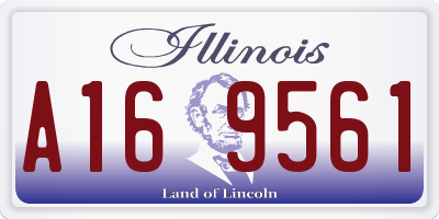 IL license plate A169561