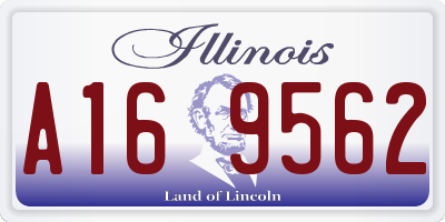 IL license plate A169562