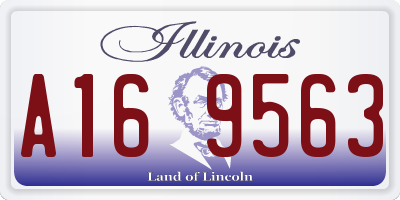 IL license plate A169563