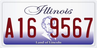IL license plate A169567