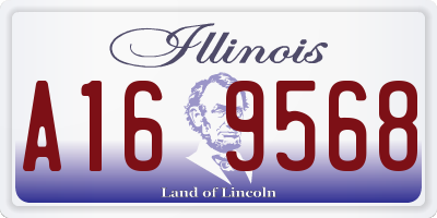 IL license plate A169568
