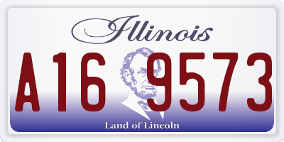IL license plate A169573
