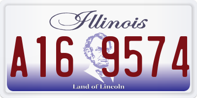 IL license plate A169574