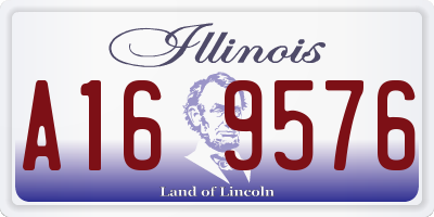 IL license plate A169576