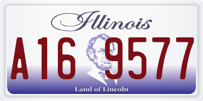 IL license plate A169577