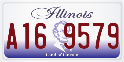 IL license plate A169579
