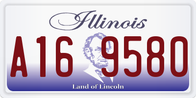 IL license plate A169580