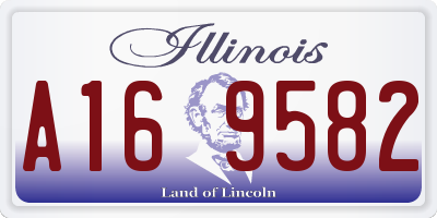 IL license plate A169582