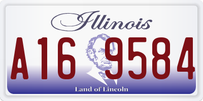 IL license plate A169584
