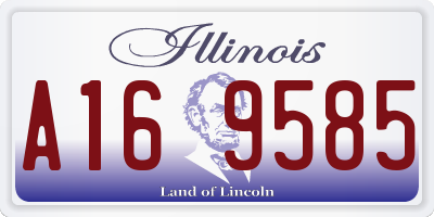 IL license plate A169585
