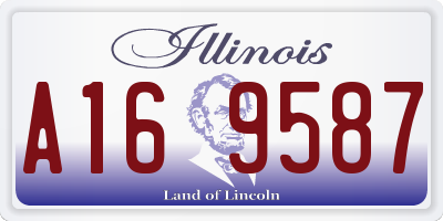 IL license plate A169587