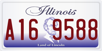 IL license plate A169588