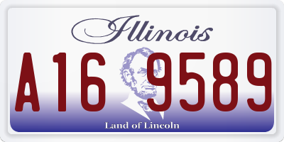 IL license plate A169589
