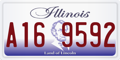 IL license plate A169592
