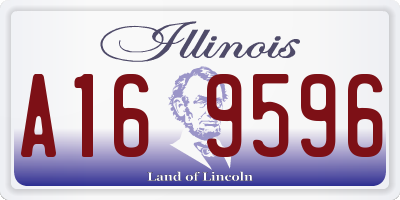 IL license plate A169596
