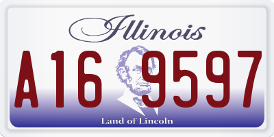 IL license plate A169597