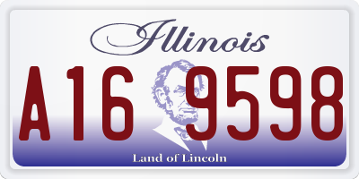 IL license plate A169598