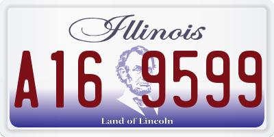 IL license plate A169599