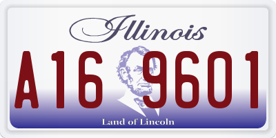 IL license plate A169601