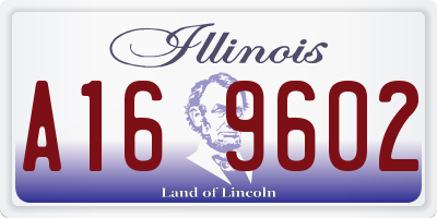 IL license plate A169602