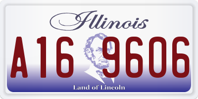 IL license plate A169606