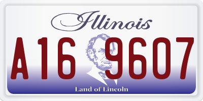 IL license plate A169607