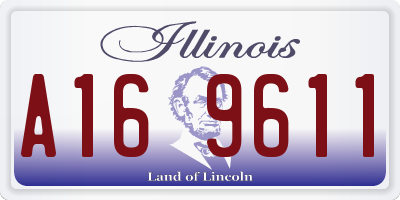 IL license plate A169611