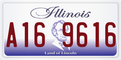 IL license plate A169616