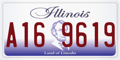IL license plate A169619