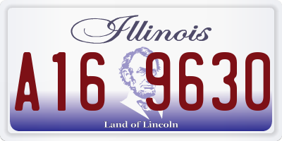 IL license plate A169630