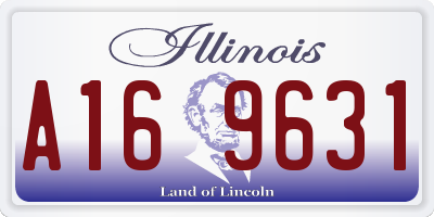 IL license plate A169631