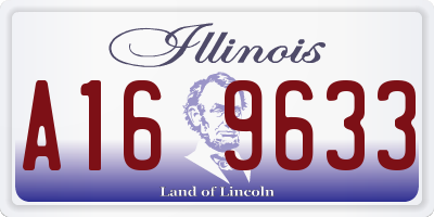 IL license plate A169633