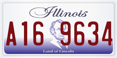 IL license plate A169634
