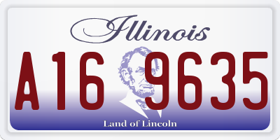 IL license plate A169635