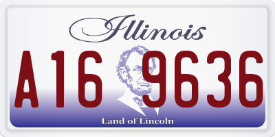 IL license plate A169636