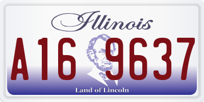 IL license plate A169637