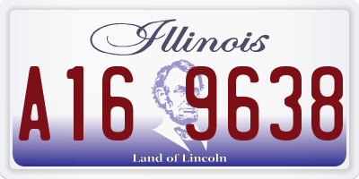 IL license plate A169638