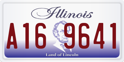 IL license plate A169641