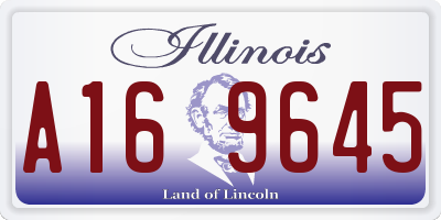 IL license plate A169645
