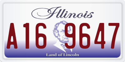 IL license plate A169647