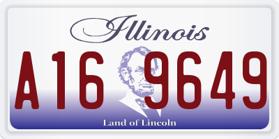 IL license plate A169649