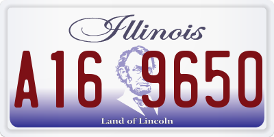 IL license plate A169650
