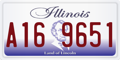 IL license plate A169651