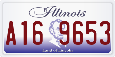 IL license plate A169653