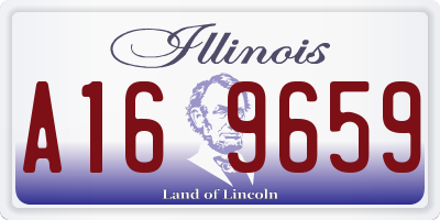 IL license plate A169659