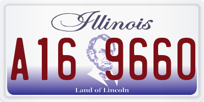 IL license plate A169660