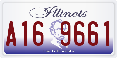 IL license plate A169661